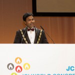 2014 JCI President - Shine Bhaskaran of JCI India in Leipzig